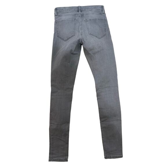 ALLSAINTS Grace Slashed Skinny Jeans In Gray Size 26 - Picture 5 of 10